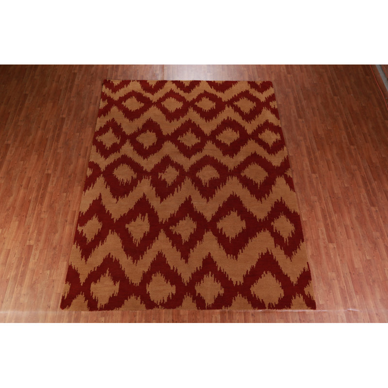 Tapis oriental à motif treillis marocain 9 x 12