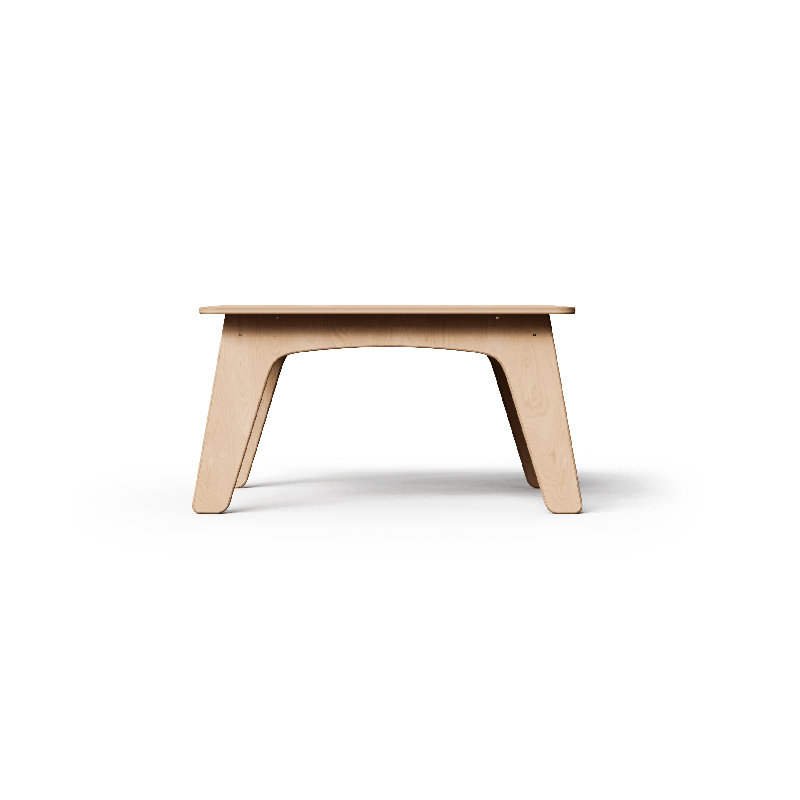 Table carrée Montessori, H 20 po x L 36 po x l 36 po