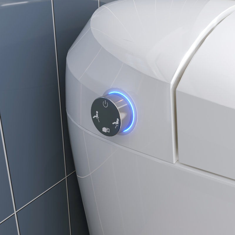 Metis Tankless Smart Bidet Toilet, Elongated Comfort Chair Seat, ADA Height 17.5" with Room Temp Wash, Foot/Auto Flush,Pre-Wet