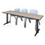 Table de formation Neyland Cain T-Base et 3 chaises empilables-32520360-32520364