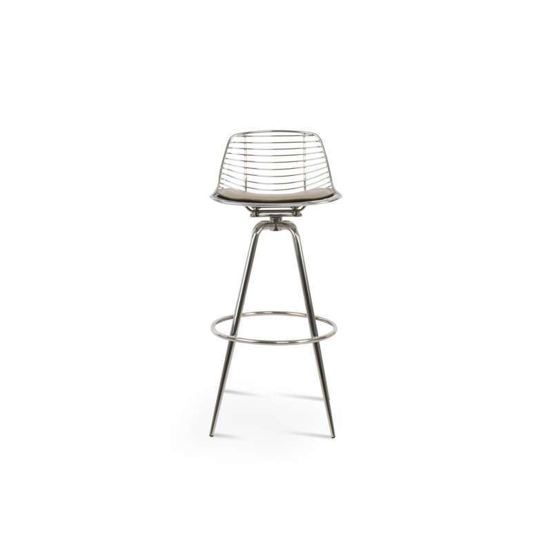 Tabourets pivotants Tiger Mini Max, Noir, Os, Tabouret de comptoir (siège d’une hauteur de 24