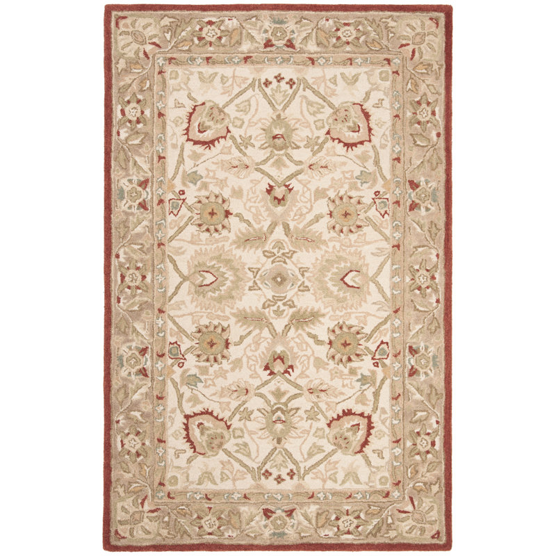 Tapis oriental en laine touffeté à la main Tingley, Rectangle 5 pi x 8 pi
