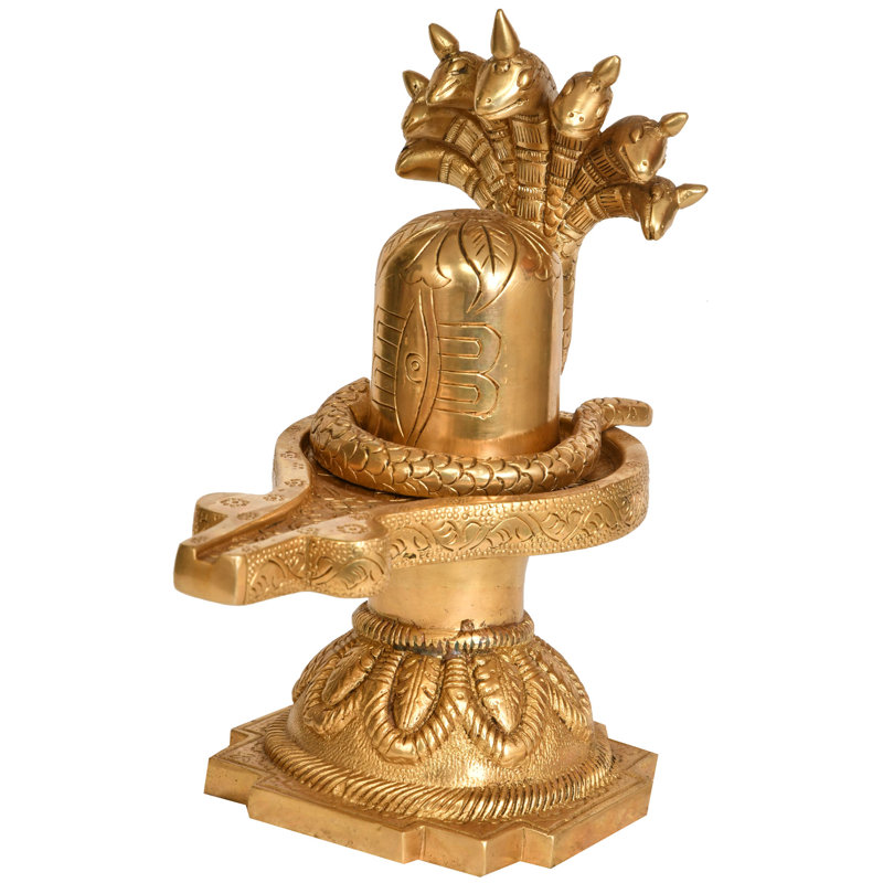Shiva Linga Under Seven Hooded Serpent Protection