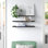 Ensemble de tablettes murales modernes, anthracite, 23,6 po x 0,7 po x 5,7 po | Panneau de particules 100% enduit de mélamine, durable et élégant | Parfait pour le rangement supplémentaire, montage mural facile, idéal pour la décoration de la maison ou du bureau