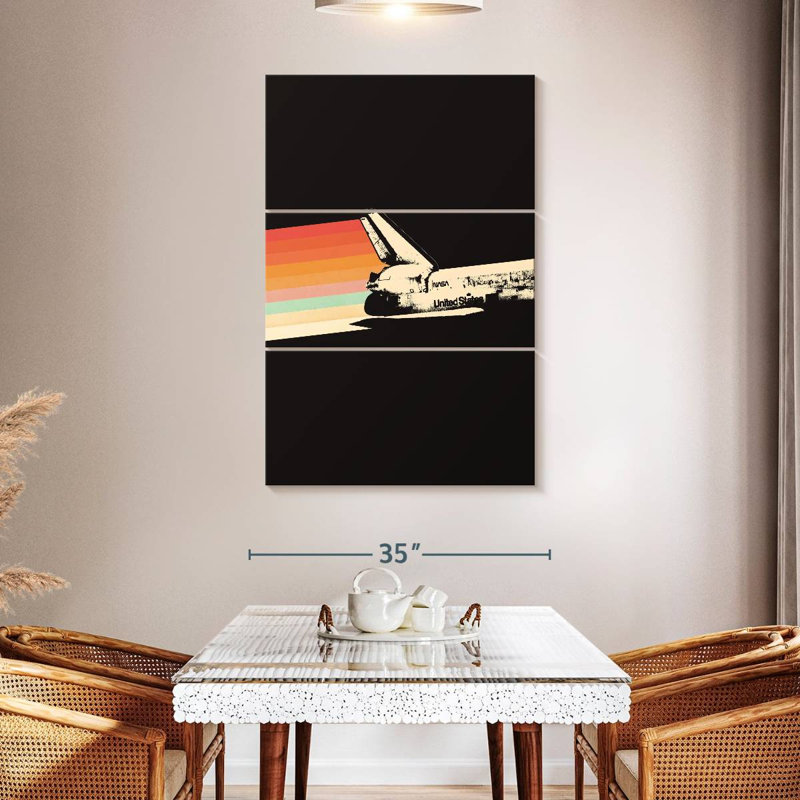Oberle Spaceship Rainbow, 50" H x 32" W