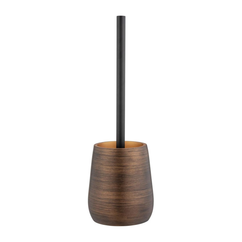 Toilet Brushe And Holders Set,Practical,Polyresin,Bronze