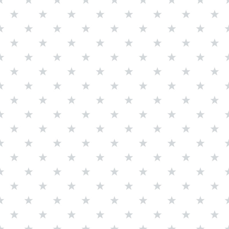Just 4 Kids 2 Tiny Stars Design 33' L x 21" W Wallpaper Roll, Gray/White