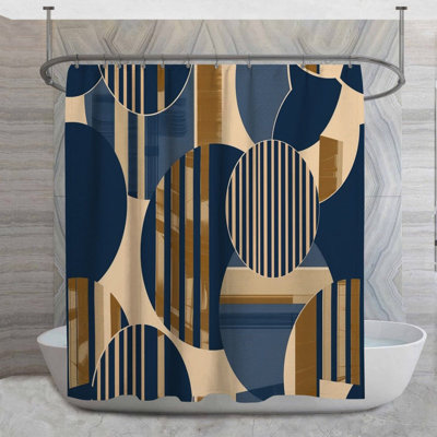 Rideau de douche Circles And Stripes