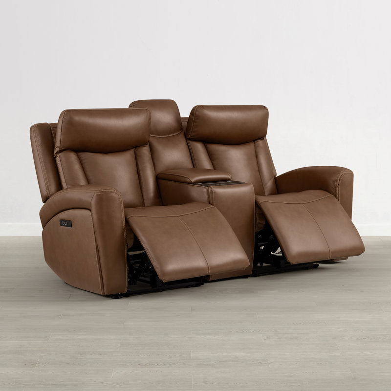 Canapé inclinable électrique 73,6 po avec console, deux moteurs et super zéro gravité Norrington, Tasse à café