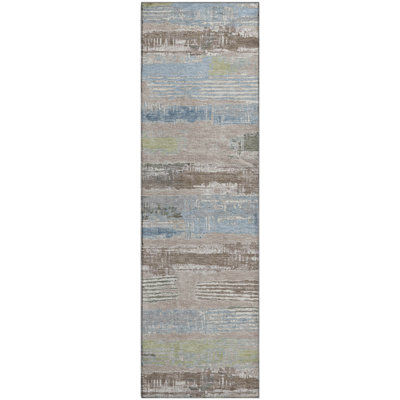 Premium Machine Washable Slesnick AMF1665 Stripes Rug