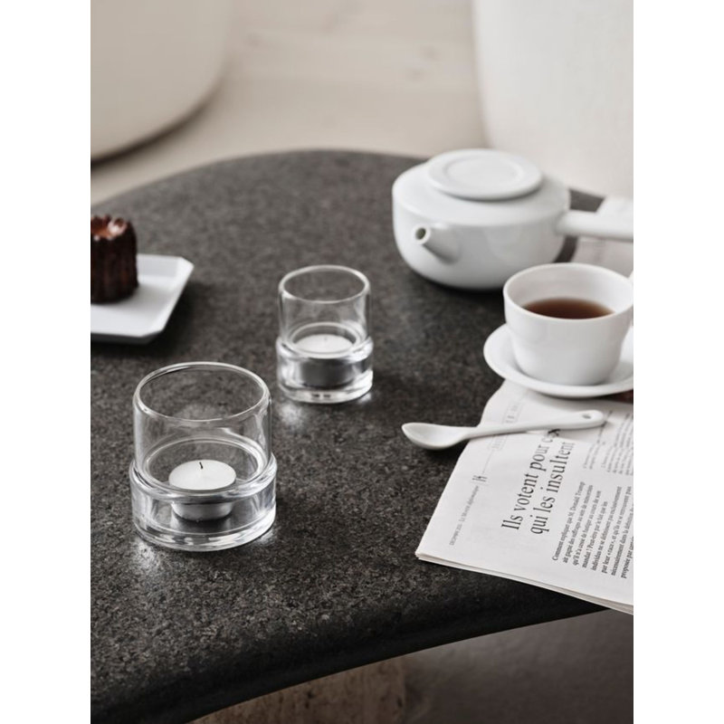 Tou Votive Candle Holder, 3.3" H x 3.4" W x 3.4" D