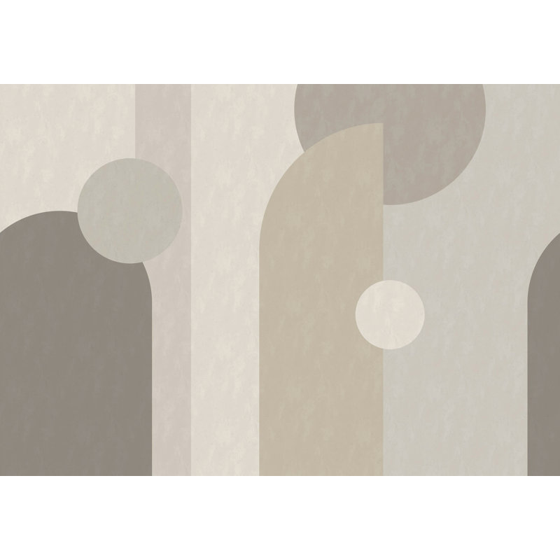 Superfresco Easy Curve & Arch Geometric Print To Order Mural, 400cm L x 280cm W, Beige