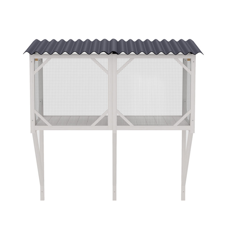 Boîte pour chat, fenêtre d'extérieur pour chat 43,3 po pour bronzer, faire la sieste et regarder, perchoir pour grands chats d'intérieur - utilisation toutes saisons, cage pour chat