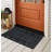 Dawesville Decorative Design Indoor Outdoor Durable Rubber Doormat 22X37, Black