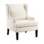 Chaise d'appoint rembourrée beige, siège en mousse, garniture cloutée, beige moderne pour le salon, dossier rembourré-699281149