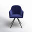 Chaise rembourrée en velours Skywalk-2036862241