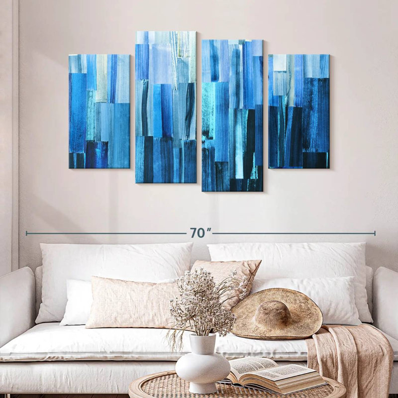 Avery Icy Blue Layers, 32" H x 52" W