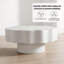 Table basse contemporaine à bord ondulé avec design festonné pour les espaces de vie modernes-91696666