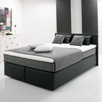 modernes Boxspringbett grau, schwarz