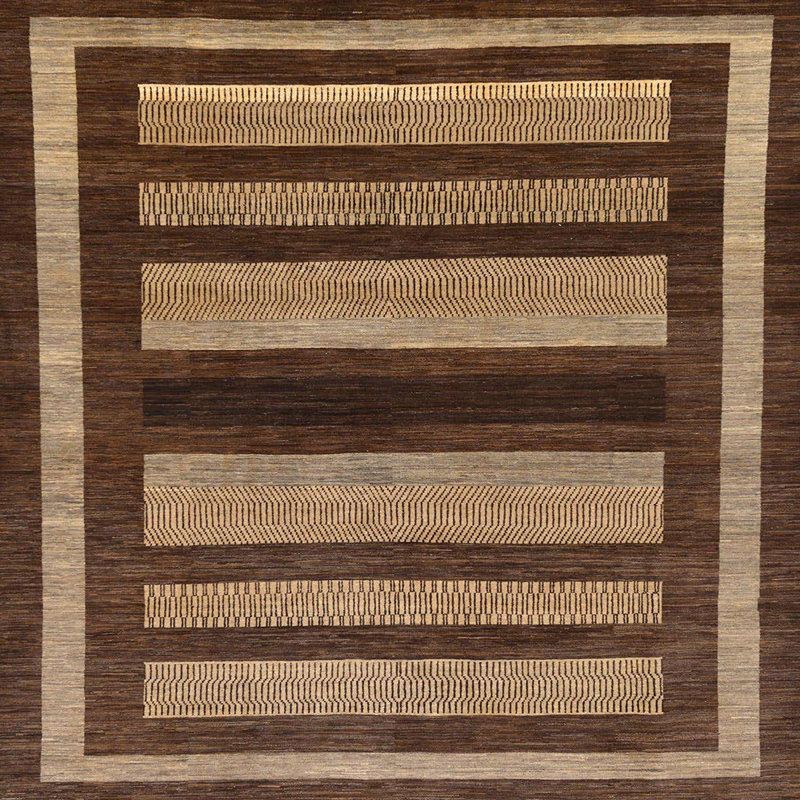 Abstract Indoor Rug, Square 6'
