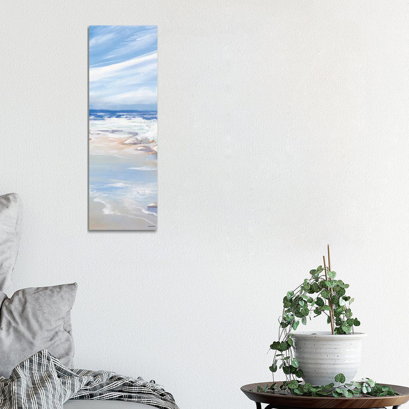 Beach Panel I by Kingsley - No Frame Panoramic Gallery-Wrapped Canvas Giclée on Canvas, 152.4 cm H x 50.8 cm W x 3.175 cm D