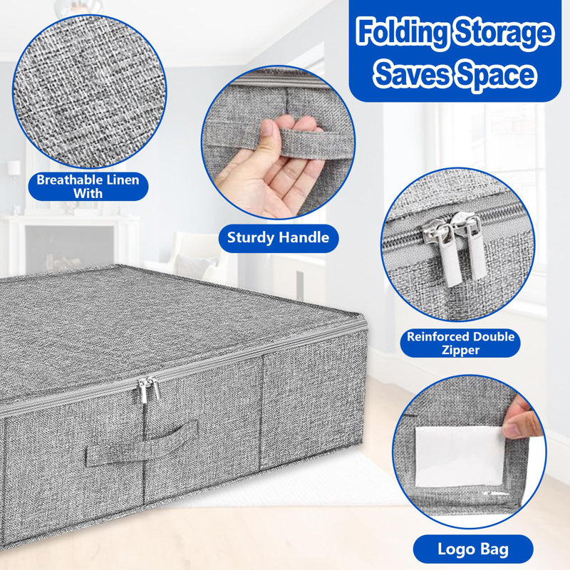 Rebrilliant Beckson Polyester Underbed Storage