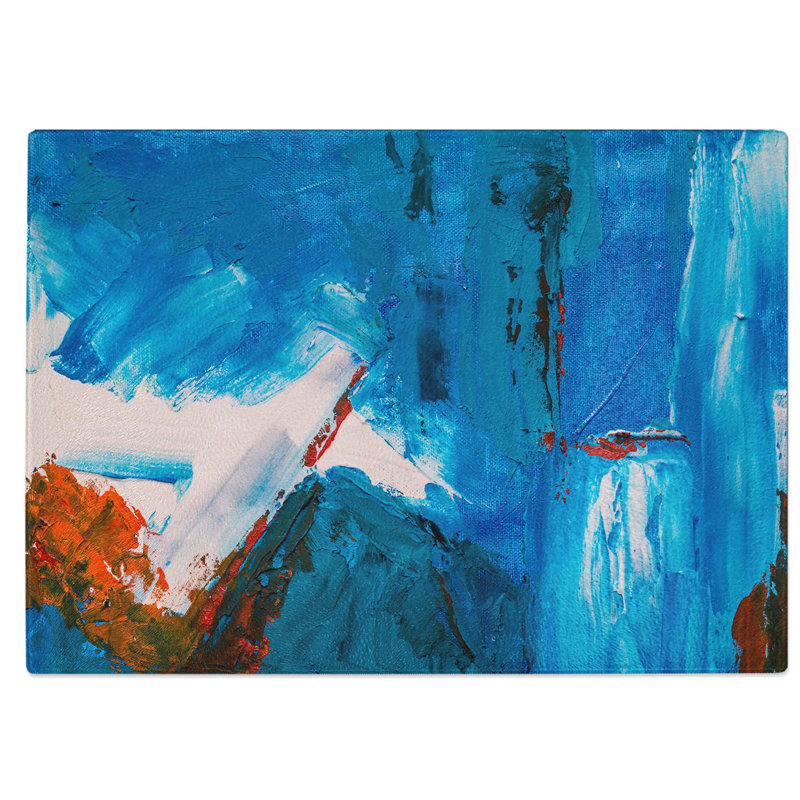 Tempered Glass Art Painting Vol.359 Chopping Board, 39 cm W x 28.5 cm L