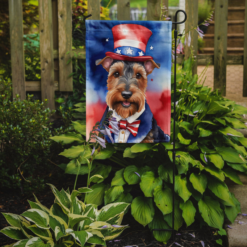 Drapeau patriotique du jardin américain, Terrier gallois brun