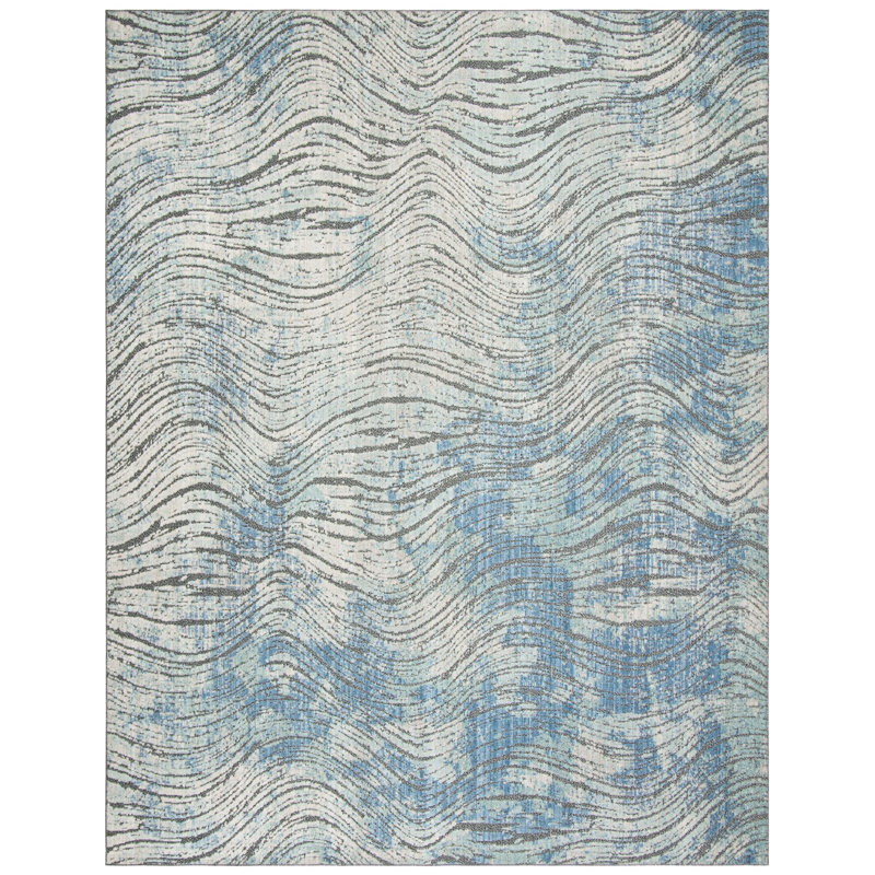 Higginson Provance Performance Abstract Rug, Rectangle 8' x 10'