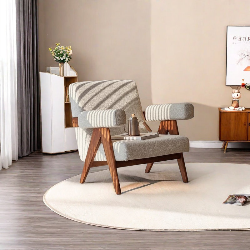 Synclaire, Marron foncé, Sherpa beige