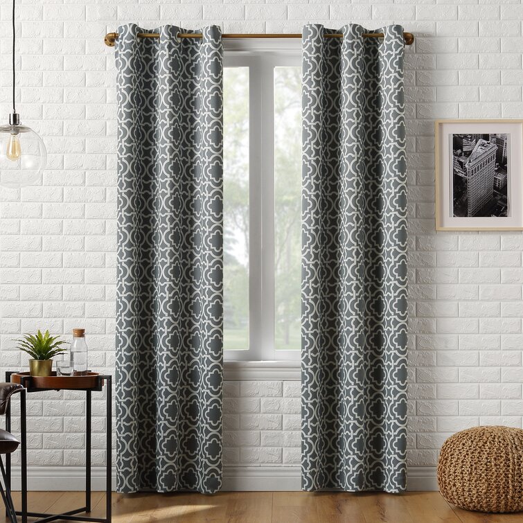 Wayfair Basics® Trellis Thermal Blackout Grommet Curtain Panel