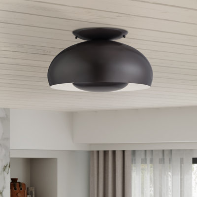 Aaranyan 3 Light English Bronze Large Semi-flush