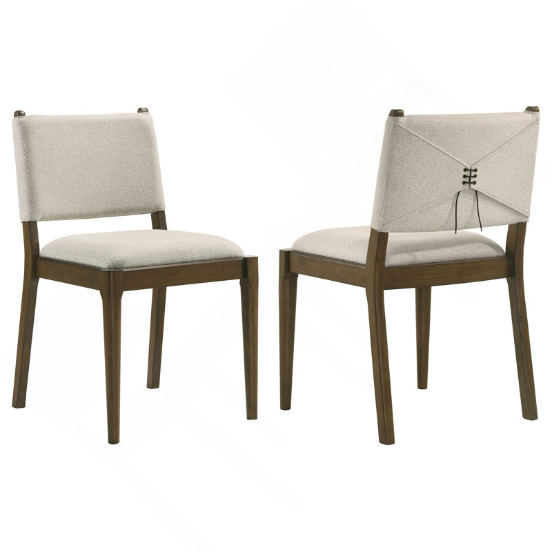 Chaise d'appoint rembourrée (ensemble de 2)