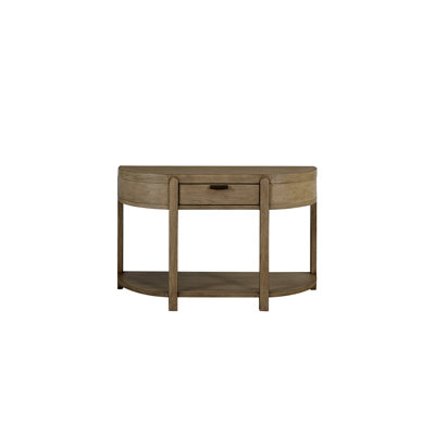 Console incurvée à 1 tiroir - Caramel