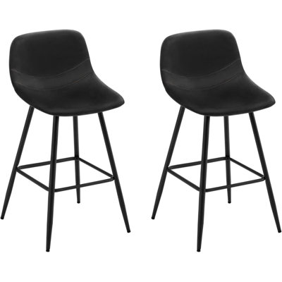 Chadbourn Upholstered Counter Stool with Metal Frame