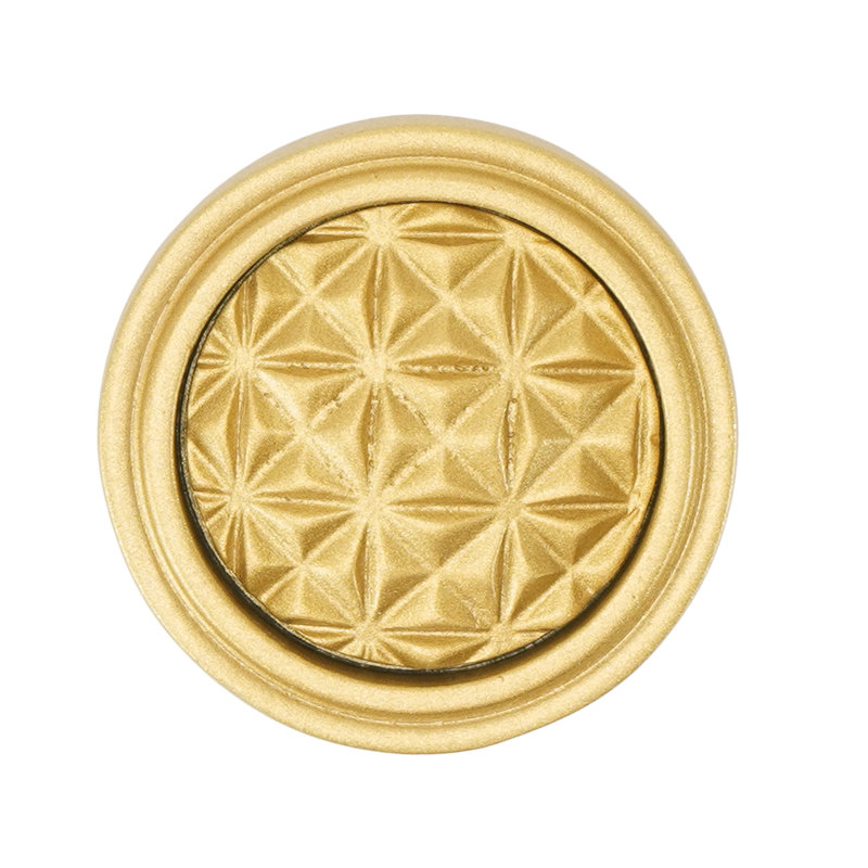Spectra Origami knob in gold finish, Gold