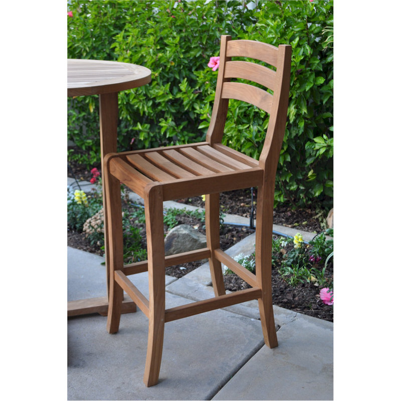 Mandalay Outdoor Teak Bar Stool