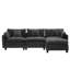 112" L-Shaped Modular Sectional Sofa with USB Charging Port and Movable Ottoman-674334651