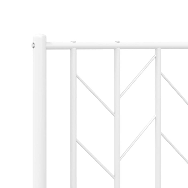 Vidaxl Metal Replace Headboard, White, Emperor - 200 x 200 cm