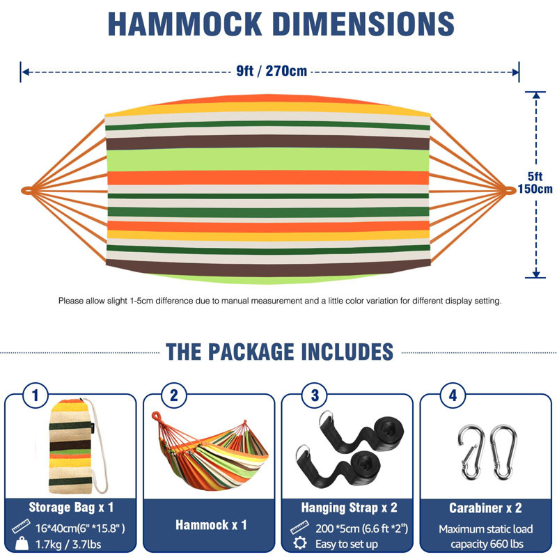 Cotton Hammock Comfortable Fabric