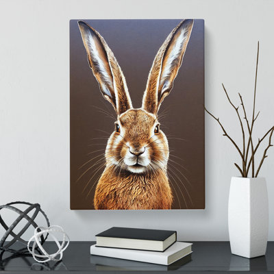 Hare Portrait Vol.1 - Wrapped Canvas