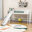 Lit mezzanine bas simple en bois avec glissade Faijal-76855319