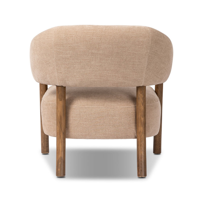 Brodie Armchair, Laughlin Natural Polyester Blend, Tan Oak