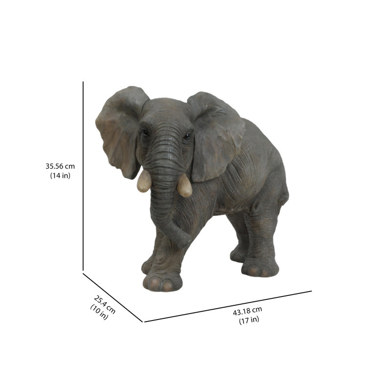 Walking Elephant Figurine