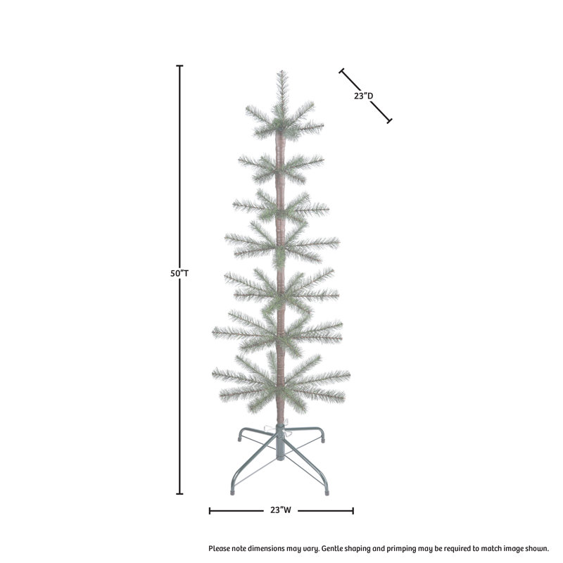 Arbre à poils avec une plume, H 4,17 pi