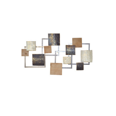 Modern Abstract Wall Decor on Metal