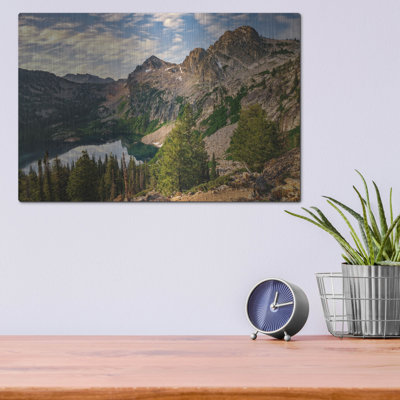 «Morning At Alpine Peak» par Rick Berk, art mural en métal
