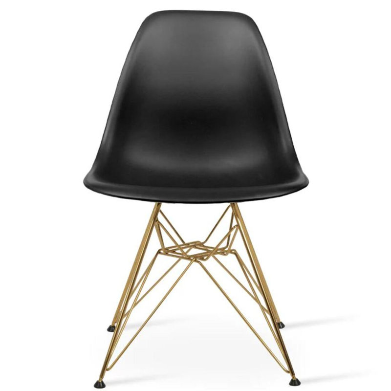 Saturn Polypropylene Dining Chair, Black