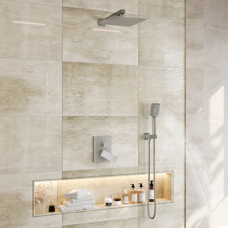 All-In-One Kit with Rough in-Valve, Brushed Nickel