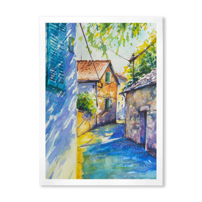 Croquis de la vieille Europe VI - peinture sur toile
